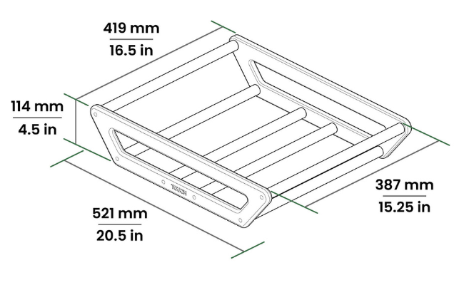 TOUCH Disc Golf Travel Rack: 16" Version image 6