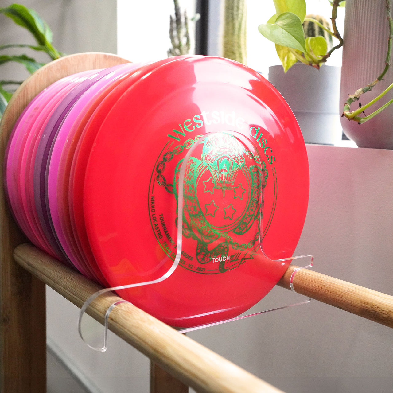 TOUCH Disc Golf Floor Rack: 16" 2-Level image 2