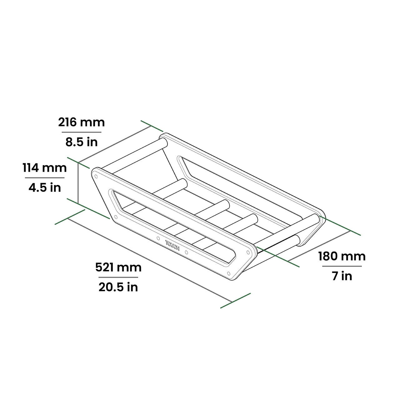 TOUCH Disc Golf Travel Rack: 8" Version image 4
