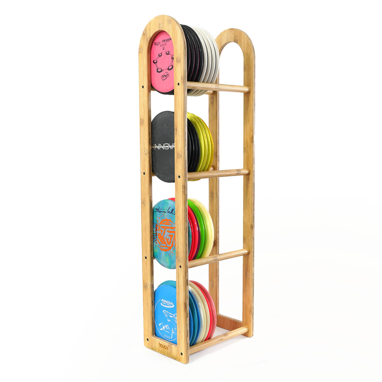 TOUCH Disc Golf Floor Rack: 12" 4-Level image 0