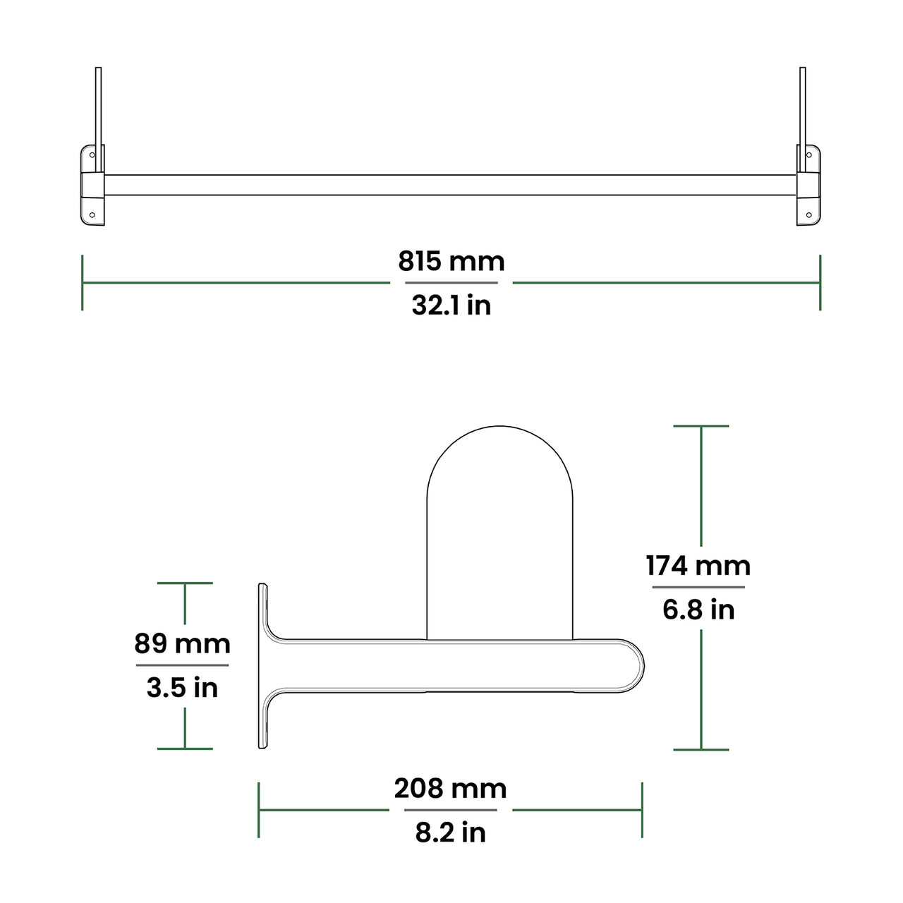 TOUCH Disc Golf Wall Rack: 32” Version image 6