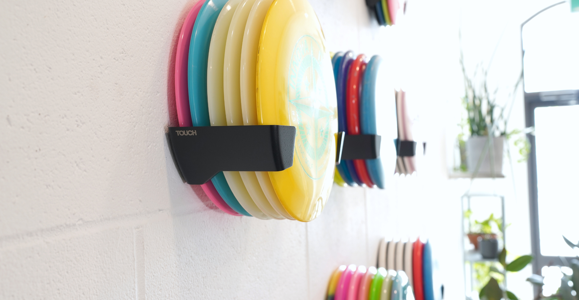 TOUCH Disc Golf Disc Display Medium - Fits up to 5 Putters / 6 Drivers.