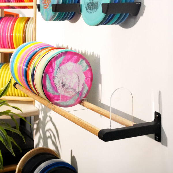TOUCH Disc Golf Wall Rack - 32" Version in situation