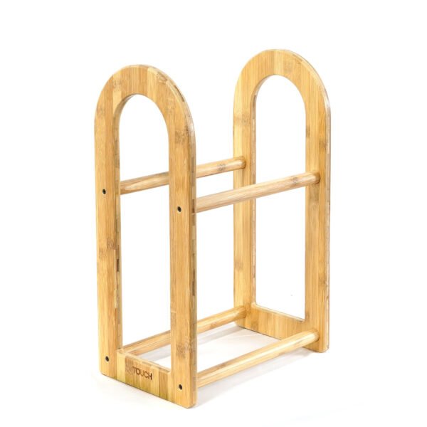 TOUCH Floor Rack - 12" Wide with 2 levels - made out of bamboo, empty shelf